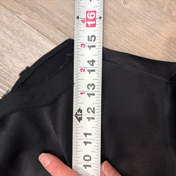 Zara Limited Edition Black Satin Shoulder Tie Camisole Slip On Midi Dress Size S - Picture 7 of 10